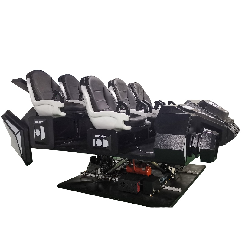 VRの暗い宇宙船の熱い販売の娯楽バーチャルリアリティの経験の座席9Dvr映画館家族のための6つの座席9dvr